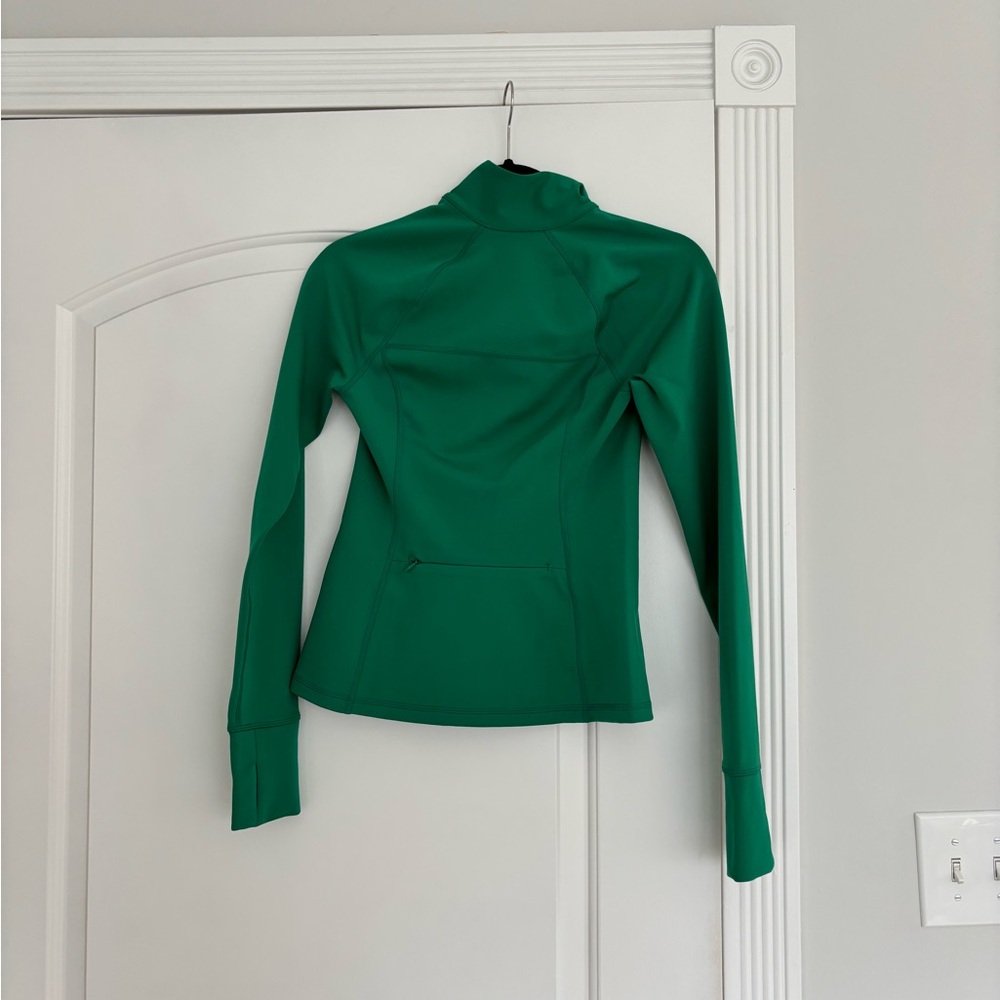 Girlfriend collective Emerald Green Full-Zip fitness Jacket - Picture 2 of 3